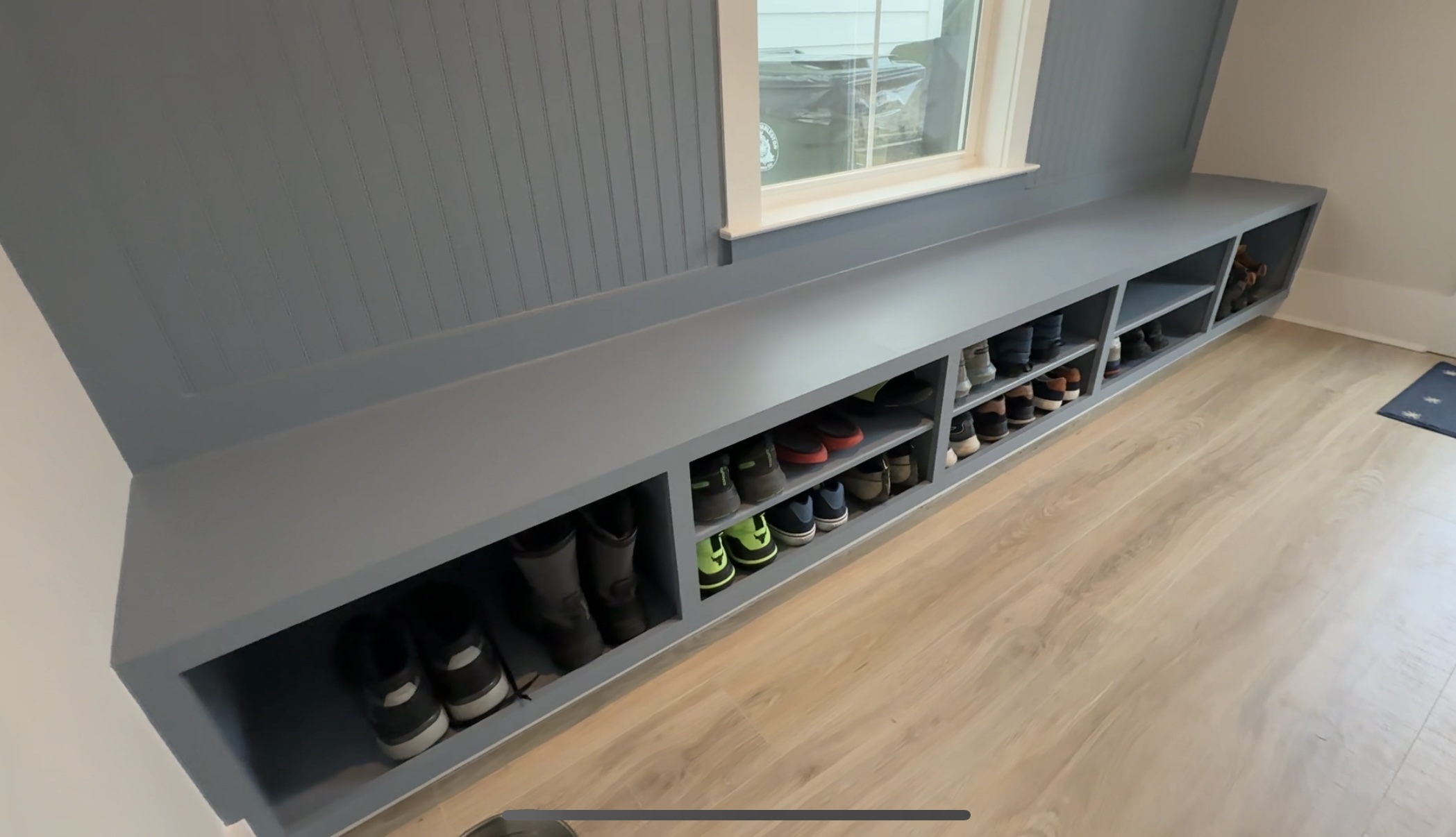 Mudroom Shoe Shelves