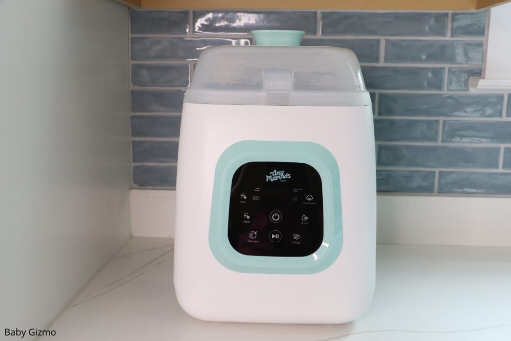 baby bottle washer on counter